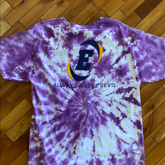 Tyed Custom Purple Tie Dye Tee - Picture 2 of 2